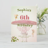 妖精ガールズエイジングカワイグリーン誕生日 招待状 (スタンド正面)