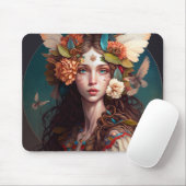 妖精ガールファンタジーアートマウスパッド マウスパッド (マウス)