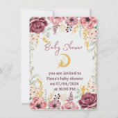 妖精ガールベビーシャワーフラワーガーデン招待状 招待状 (正面)