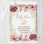妖精ガールベビーシャワーフラワーガーデン招待状 招待状