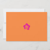 妖精ガール誕生日ミニマルシンプルリストモダン写真 招待状 (裏面)