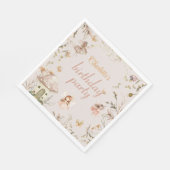 妖精キノココテージボホウォーター色誕生日 スタンダードランチョンナプキン (角)