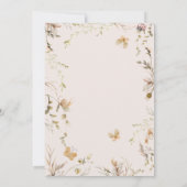 妖精キノココテージボホウォーター色誕生日 招待状 (裏面)