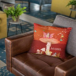 妖精キノコ魔法魅惑かわいいデコール クッション