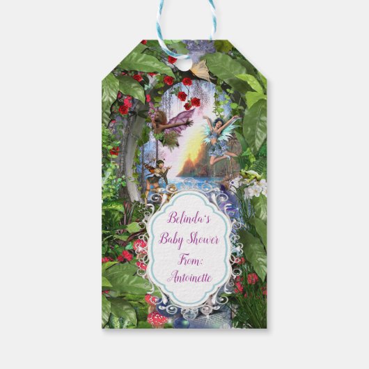 妖精キングダムフェアリー蝶ベビーガールズ ギフトタグ (裏面)