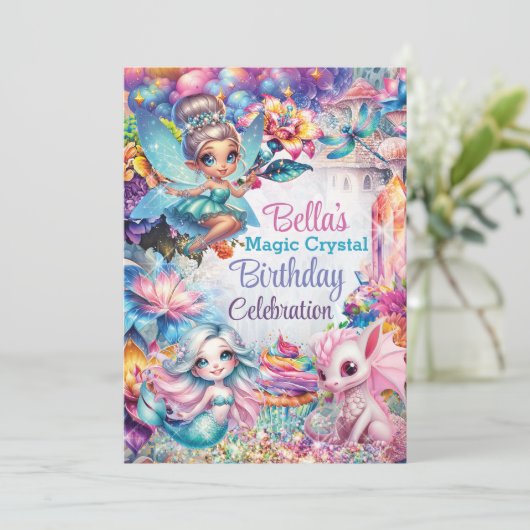 妖精クリスタルパーティー招待状 招待状 (スタンド正面)
