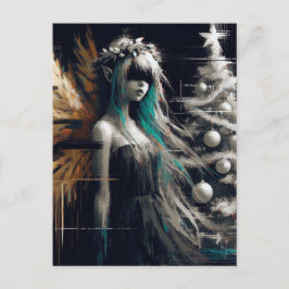 妖精グリッチクリスマス ポストカード