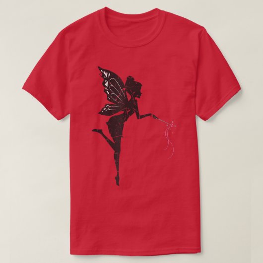 妖精コアマジカルクリージャーフェアリーシルエットグング Tシャツ (デザイン正面)
