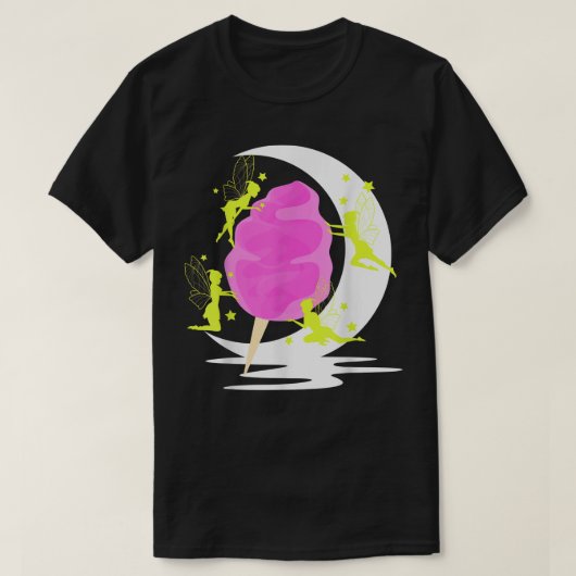 妖精コットンキャンディフロスナイトムーン Tシャツ (デザイン正面)