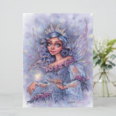 妖精ゴッドマザー魔法ウィングスファンタジー女性アートカード (スタンド正面)