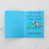 妖精ゴッドマザー&ゴッドファーザーおもしろいオン誕生日カード カード (内部)