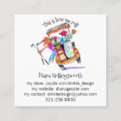 妖精ゴールドマザーの名刺 スクエア名刺 (裏面)