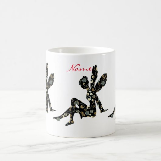 妖精シルエットサンダー_コーブ コーヒーマグカップ (中央)