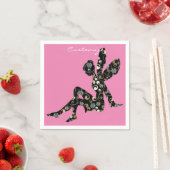 妖精シルエットサンダー_コーブ スタンダードカクテルナプキン (インサイチュ)