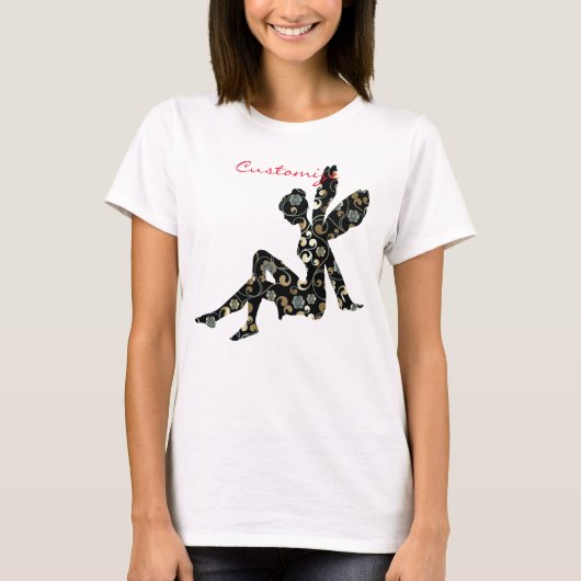 妖精シルエットサンダー_コーブ Tシャツ (正面)