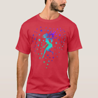 妖精ダストハートスターラブ妖精ヴィンテージ妖精ファ Tシャツ