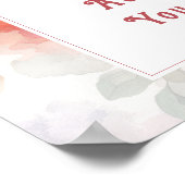 妖精テーマガーデンバースデーパーティカスタム文字サイン ポスター (角)