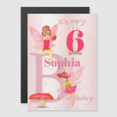 妖精テーマガールピンク金ゴールドチャイルドパーソナルエイジ (正面/裏面)