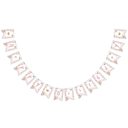 妖精ハッピーバースデーバナー バンティングフラッグ (全)