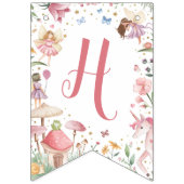 妖精ハッピーバースデーバナー バンティングフラッグ (第2の旗)