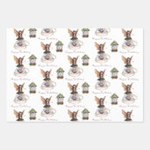 妖精ハッピーバースデーラッピング紙セット ラッピングペーパーシート (正面)