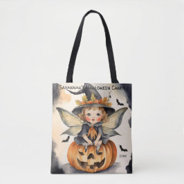 妖精ハロウィーンパーソナライズされたキャンディ トートバッグ