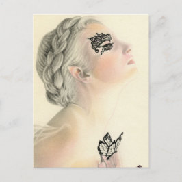 妖精バタフライハガキ ポストカード