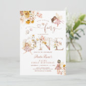 妖精バタフライマジカルワイルドフラワー1st誕生日 招待状 (スタンド正面)