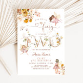 妖精バタフライマジカルワイルドフラワー2nd誕生日 招待状
