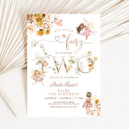 妖精バタフライ・マジカルワイルドフラワー2歳の誕生日 招待状