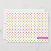 妖精バレリーナの女の子の誕生日パーティー招待状 招待状 (裏面)