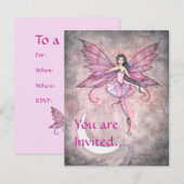 妖精パーティの招待状バイモリーハリソン 招待状 (正面/裏面)