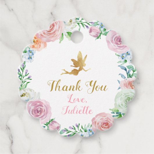 妖精パーティーの好意ラベル、妖精ロットラベル フェイバータグ (正面)