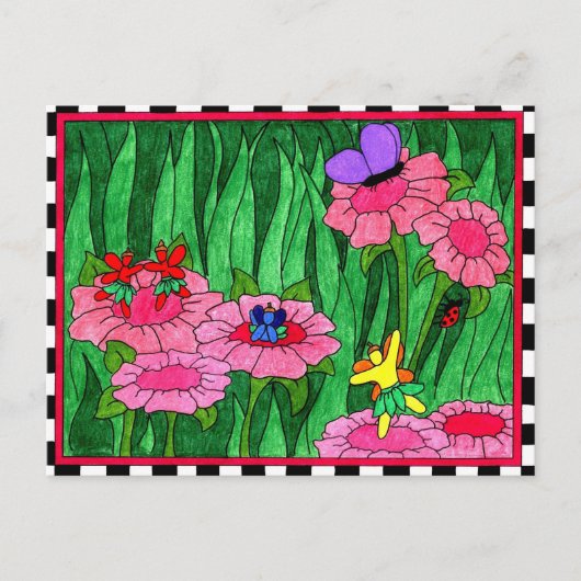 妖精パーティーはがき ポストカード (正面)