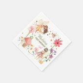 妖精パーティーエンチャントフォレストガーデンフェアリー誕生日 スタンダードカクテルナプキン (角)