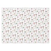 妖精ピンクフローラ&キノコ妖精パターン テーブルクロス (正面(横))