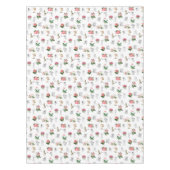 妖精ピンクフローラ&キノコ妖精パターン テーブルクロス (正面)