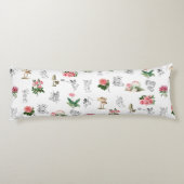 妖精ピンクフローラ&キノコ妖精パターン ボディピロー (裏面)