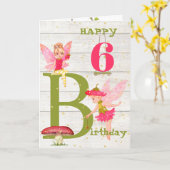 妖精ピンク素朴金ゴールドパーソナルエイジカード カード (黄色い花)