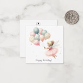 妖精ファンタジー誕生日ノートカード ノートカード (正面/裏面インサイチュ)