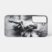 妖精ファンタジー雨の夜の通り夢の世界 SAMSUNG GALAXYケース (裏面横)