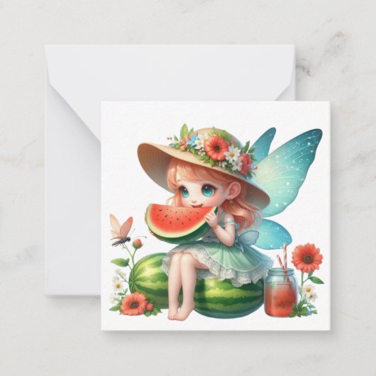 妖精ファンタジー ノートカード (正面)