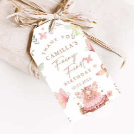 妖精ファースト誕生日ガールサンキューユー ギフトタグ