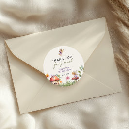 妖精ファースト誕生日サンキューフェアリー多く ラウンドシール