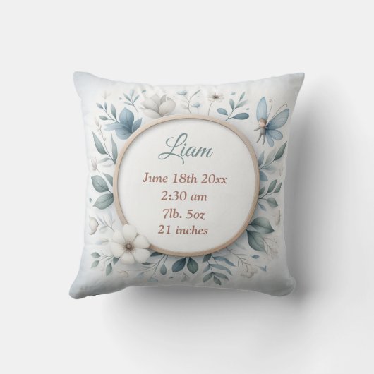 妖精フレーム付きカスタマイズ可能な両面の枕 クッション (裏面)