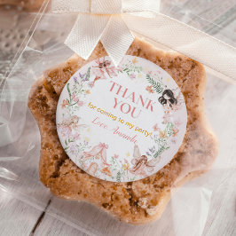 妖精フローラガーデン誕生日クラシックラウンドステッカー ラウンドシール