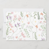 妖精フローラガーデン誕生日写真サンキューカード サンキューカード (裏面)