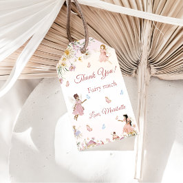 妖精フローラガールバースデーパーティーギフトラベル ギフトタグ