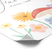 妖精フローラガールバースデーパーティー好意サイン ポスター (角)