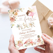 妖精フローラバタフライマジカル誕生日 招待状